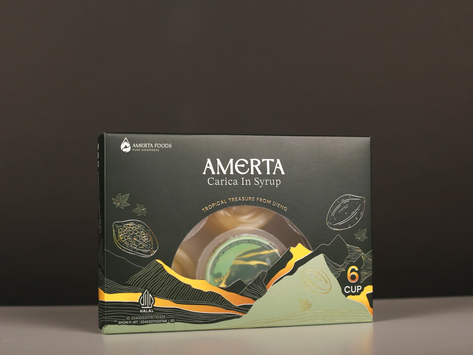 Kemasan AMERTA Carica in Syrup, 6 Cup